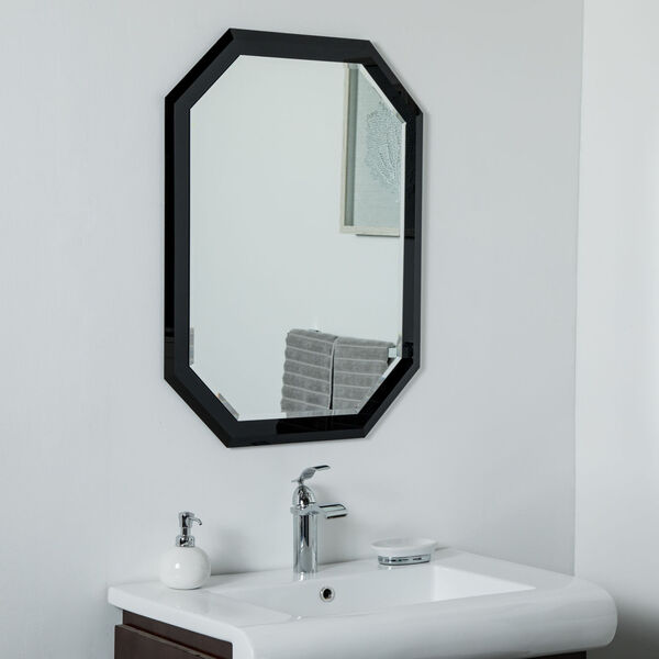 Silver ADA Frameless Bathroom Wall Mirror, image 1