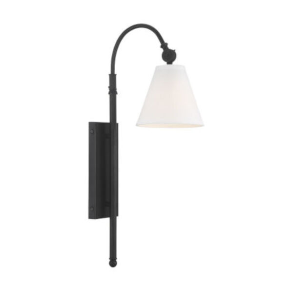 Whittier Matte Black 6-Inch One-Light Wall Sconce, image 2