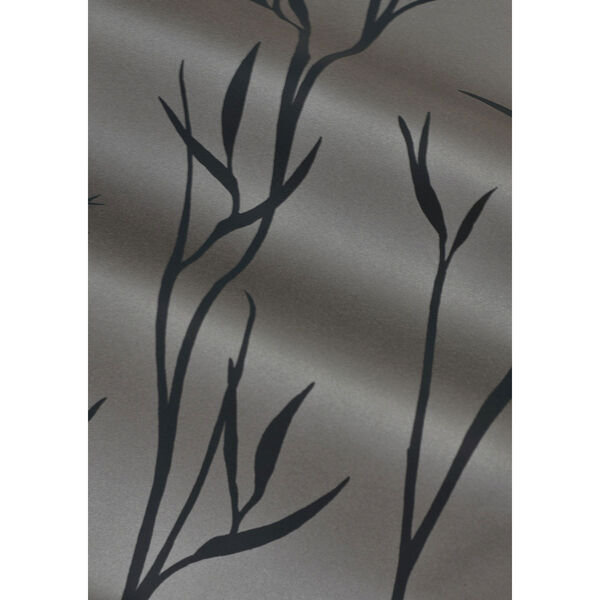 Matcha Black Botanical Non-Pasted Wallpaper, image 3