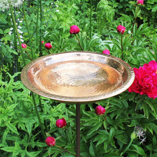 Hammered Copper Bowl with stand, image 4