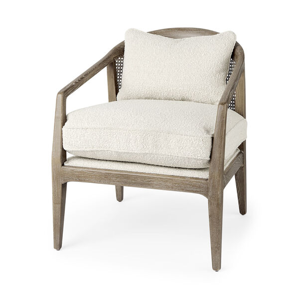 Landon Light Brown and Cream Accent Chair, image 1