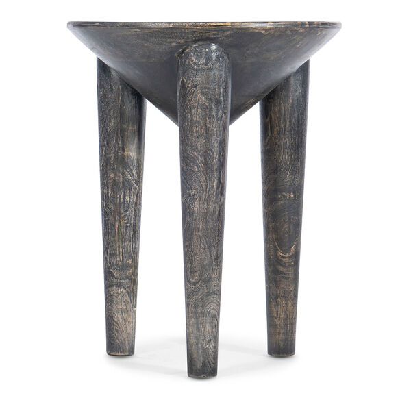 Commerce and Market Rich Brown Pyramid Side Table, image 1