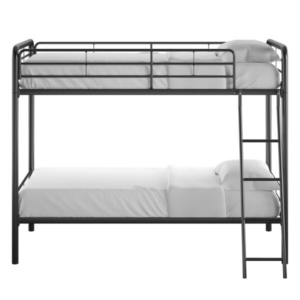 Brandy Black Twin Over Twin Bunk Bed, image 2