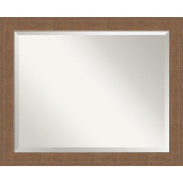 Alta Brown 33W X 27H-Inch Bathroom Vanity Wall Mirror, image 1