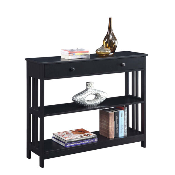 Mission Black 12-Inch Console Table, image 2