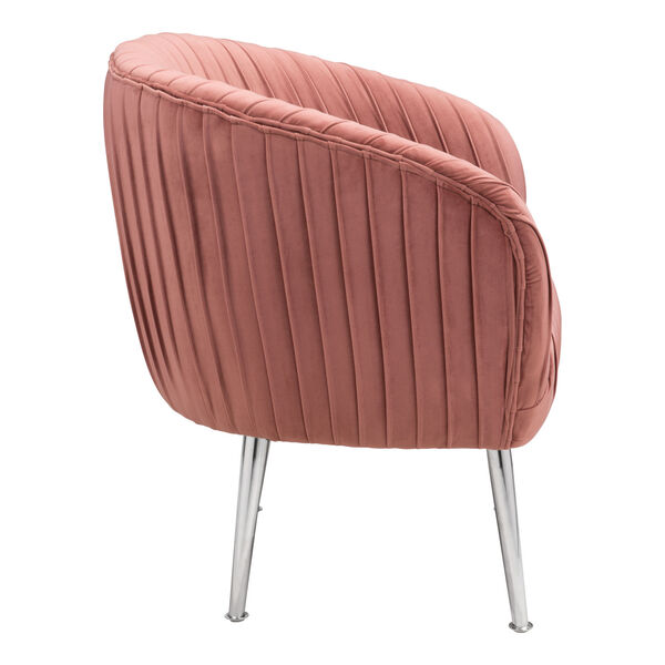 Betsy Pink and Silver Accent Chair, image 3
