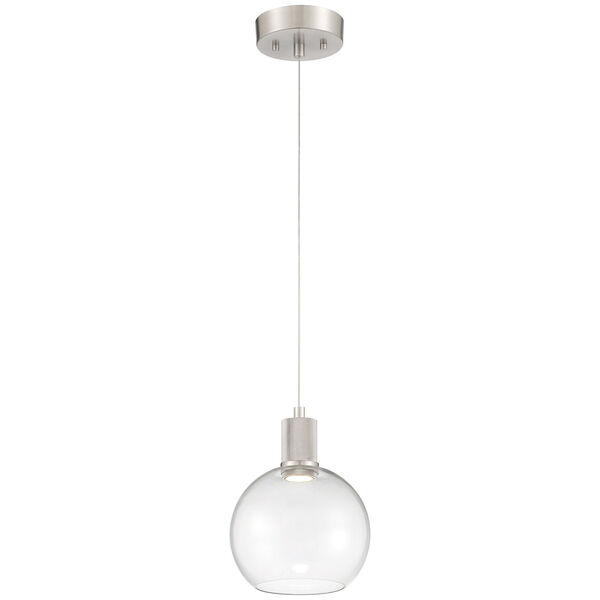 Port Nine Globe Outdoor Intergrated LED Pendant with Clear Glass, image 1