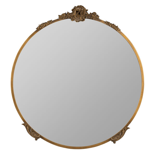 Adeline Gold 34 x 34-Inch Round Wall Mirror, image 1