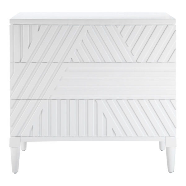 Colby White Drawer Chest, image 1
