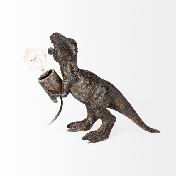 Raptor Dark Brown One-Light Tyrannosaurus Rex Table Lamp, image 3