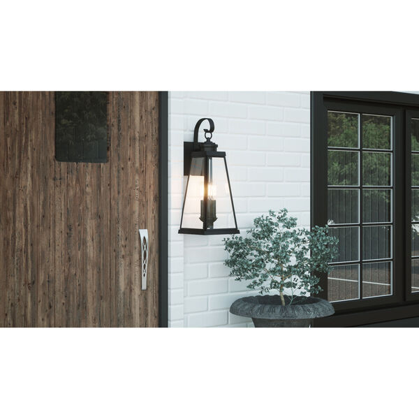 Paxton Matte Black Nine-Inch Two-Light Outdoor Wall Sconce, image 3