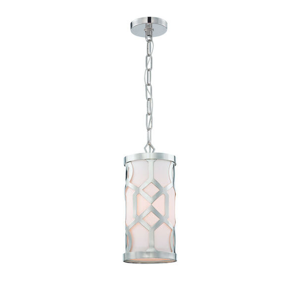 Jennings Polished Nickel 6-Inch Wide One-Light Mini Pendant by Libby Langdon, image 1
