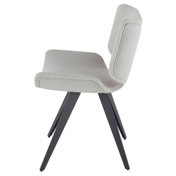 Astra Stone Gray and Black Dining Chair, image 3