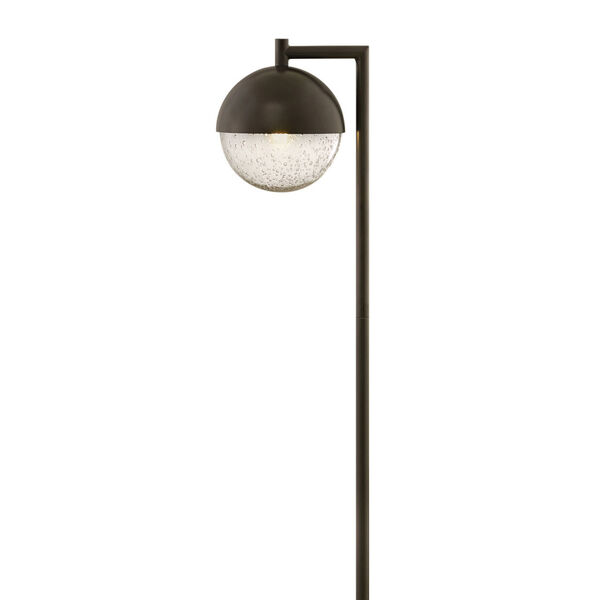 Revolve Bronze LED Path Light with Clear Seedy Glass, image 2