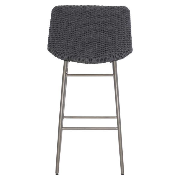 Westport Gray Flannel and Stainless Steel Outdoor Bar Stool, image 4
