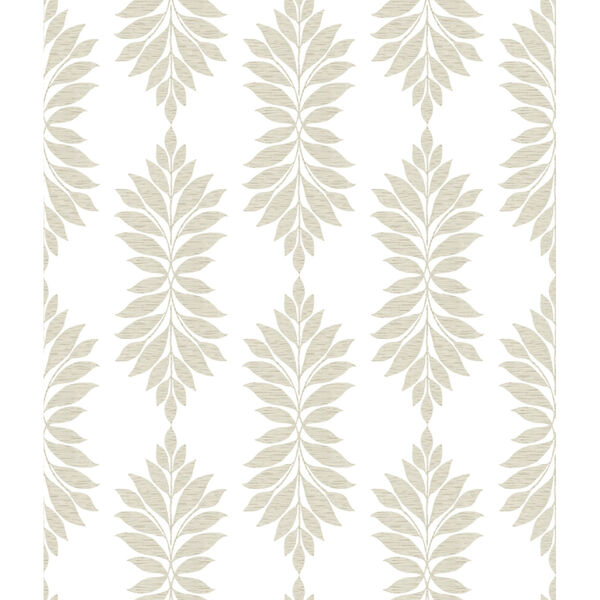 Waters Edge Beige Broadsands Botanica Pre Pasted Wallpaper - SAMPLE SWATCH ONLY, image 2
