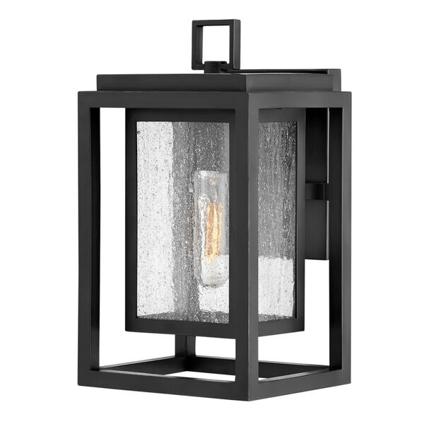 Republic Black 12-Inch One-Light Outdoor Wall Mount, image 2