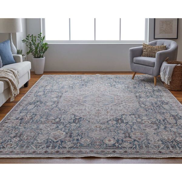 Marquette Blue Ivory Area Rug, image 3