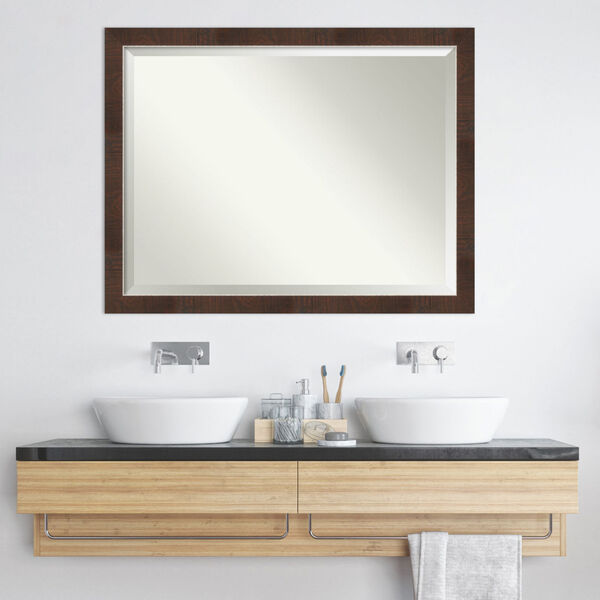 Wildwood Brown 44W X 34H-Inch Bathroom Vanity Wall Mirror, image 6