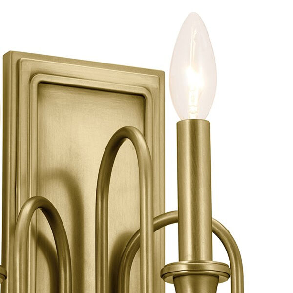 Homestead Natural Brass Three-Light Wall Sconce, image 6