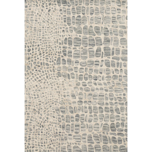 Masai Silver and Gray Runner: 2 Ft. 6 In. x 7 Ft. 6 In. Rug, image 1