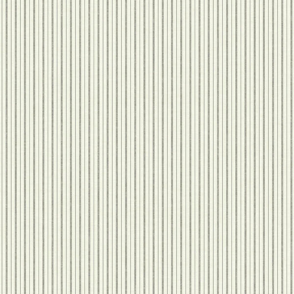 French Ticking Charcoal and Black Wallpaper, image 1