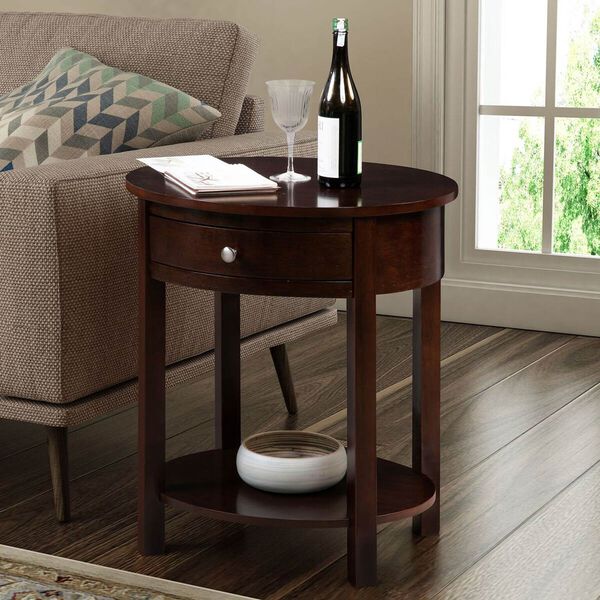 Classic Accents Espresso Cypress End Table, image 1