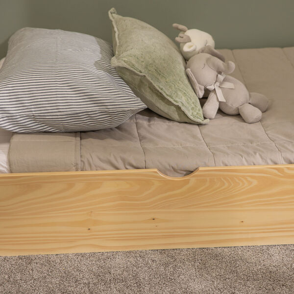 Natural Twin Trundle Bed Frame, image 5
