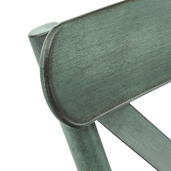 Roman Green Metal Dining Chair, image 4