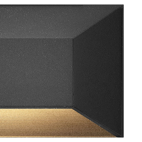 Nuvi Black Large Rectangular LED Deck Sconce, image 3