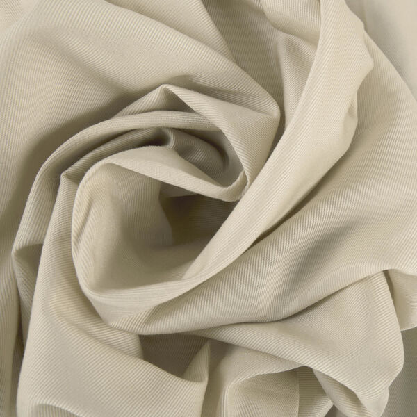 Cream Solid Cotton Pleated Curtain Single Panel, image 6