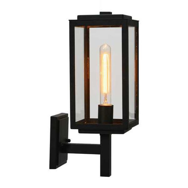Textured Black One-Light Outdoor Wall Mount, image 4