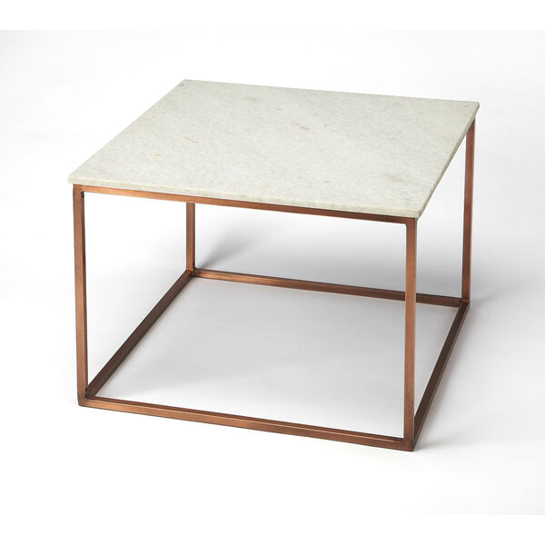 Holland Marble and Metal Coffee Table, image 1