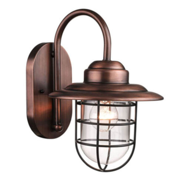 Revolution Natural Copper 9-Inch One-Light Outdoor Wall Mount, image 1