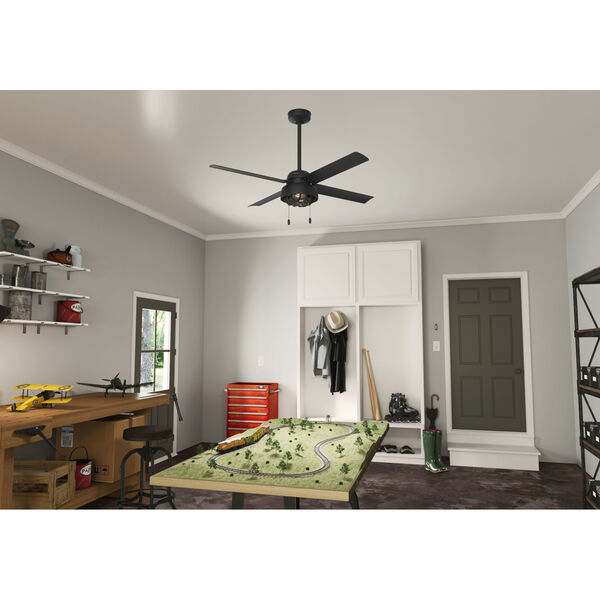 Spring Mill Matte Black 52-Inch Two-Light Ceiling Fans, image 4