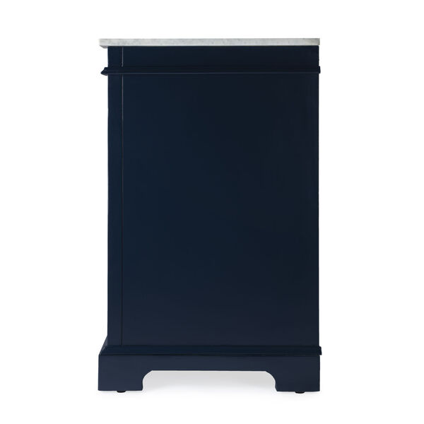 Harley Navy Blue and White Bathroom Vanity Set with Marble Top, image 4