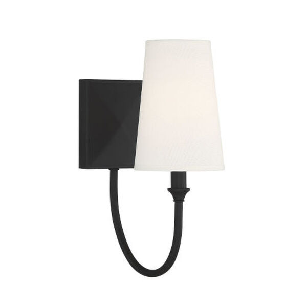 Cameron Matte Black One-Light Wall Sconce, image 3