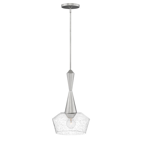 Bette Polished Nickel 13-Inch One-Light Pendant, image 1