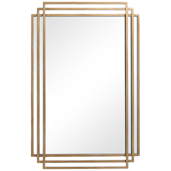 Amherst Brushed Gold Mirror, image 2