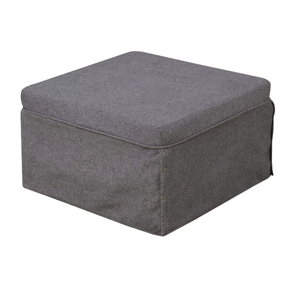 Designs4Comfort Folding Bed Ottoman in Soft Gray, image 5