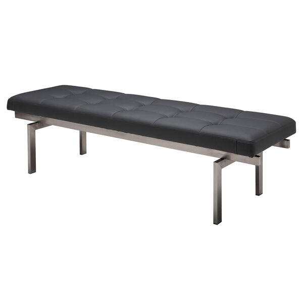 Louve Grey Occasional Bench, image 1