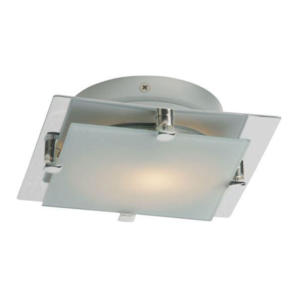 Piccolo LED Satin Nickel 6.5-Inch One Light Flush Mount, image 1