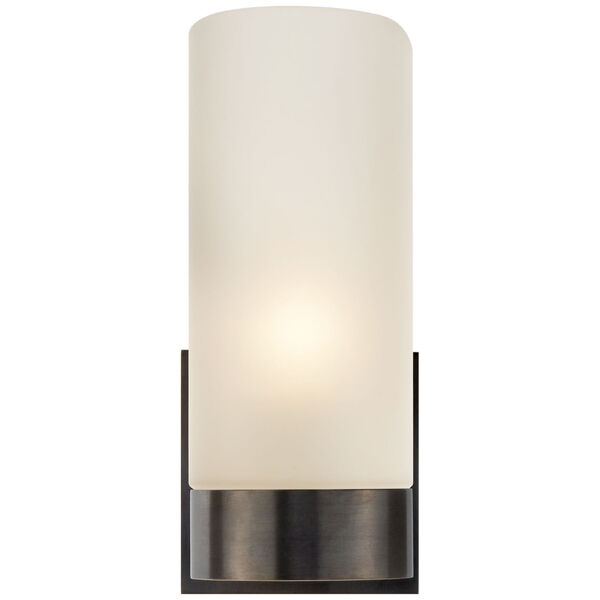 Urbane Sconce in Bronze with Frosted Glass by Barbara Barry, image 1