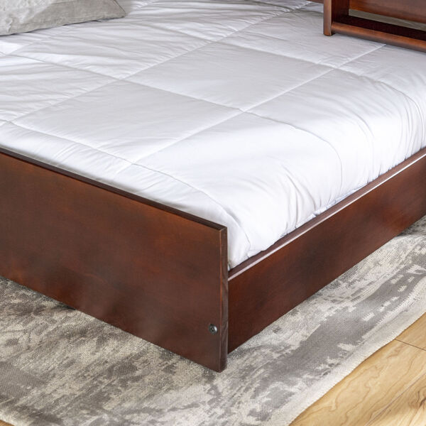Espresso Twin Trundle Bed Frame, image 5
