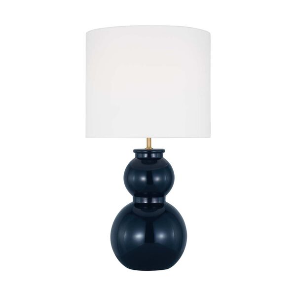 Buckley Gloss Navy One-Light Medium Table Lamp by Drew and Jonathan, image 1