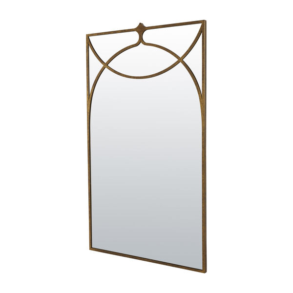Swan Textured Champagne Wall Mirror, image 2