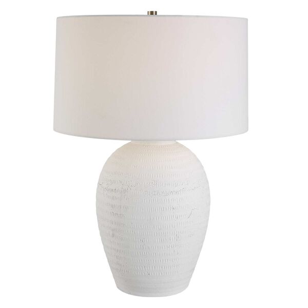 Reyna Chalk White One-Light Table Lamp, image 1