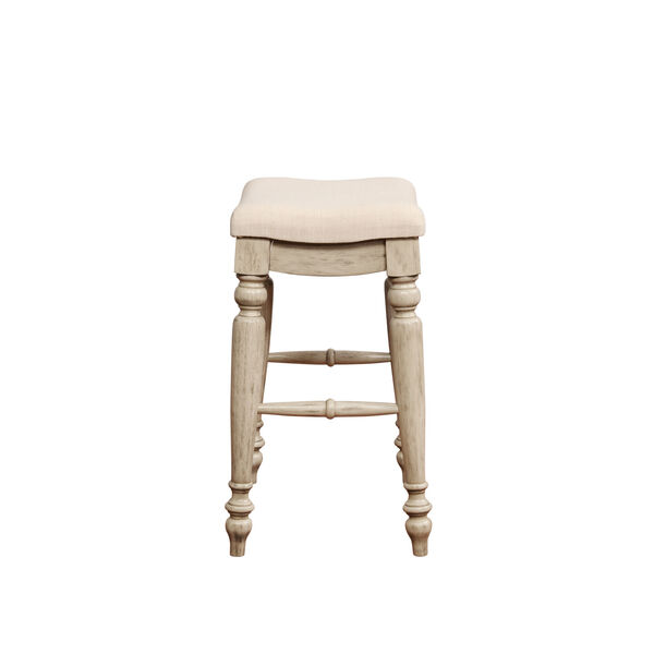 Lincoln White Wash Backless Counter Stool, image 2