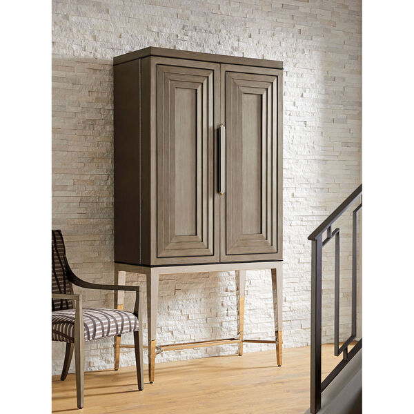 Ariana Brown Cheval Bar Cabinet, image 2