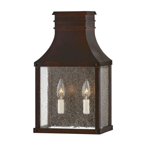 Beacon Hill Blackened Copper Two-Light 10-Inch Outdoor Wall Mount, image 2